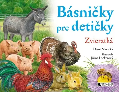Leporelá, krabičky, puzzle knihy Básničky pre detičky – Zvieratká - Diana Senecká,Jiřina Lockerová
