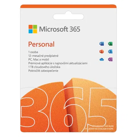 Samolepky na notebooky Microsoft 365 Personal - 12 mesiacov