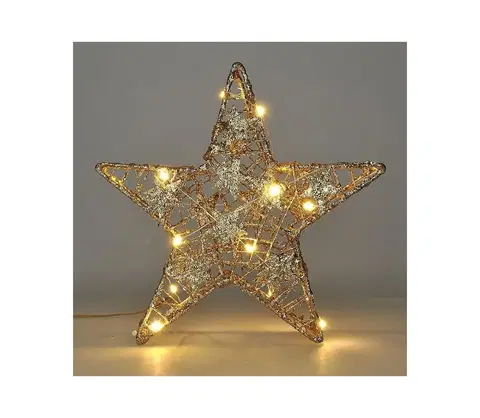 Vianočné dekorácie   1V240 - LED Vianočná dekorácia 14xLED/2xAA hviezda 