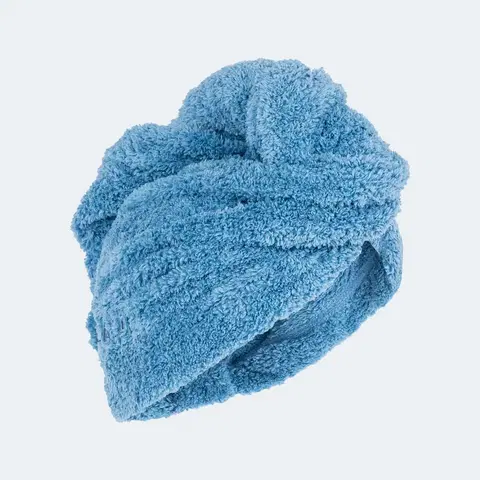 vodné športy Hebký uterák na vlasy modrý