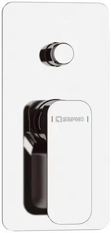 Kúpeľňové batérie SAPHO - SPY podomietková sprchová batéria, 2 výstupy, chróm PY42