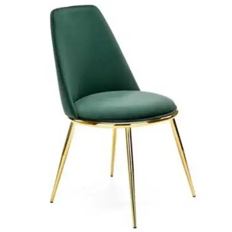 Čalúnené stoličky Stolička W156 zelená