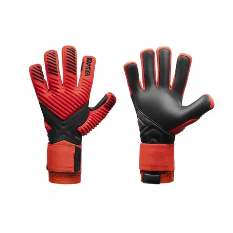 futbal Futbalové brankárske rukavice CLR F900 červené
