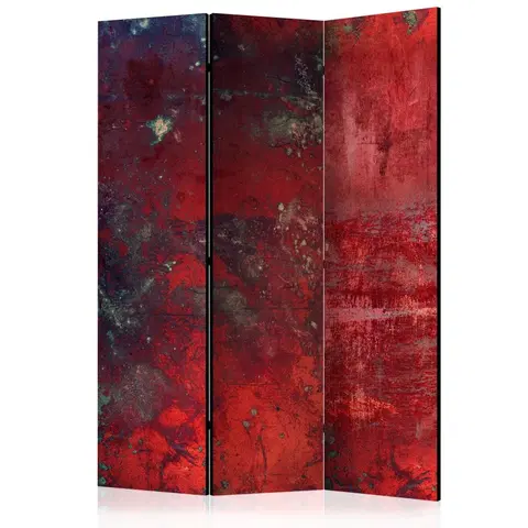 Paravány Paraván Red Concrete Dekorhome 135x172 cm (3-dielny)