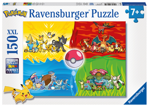 XL dieliky Ravensburger Puzzle Druhy Pokémonov 150 XXL Ravensburger