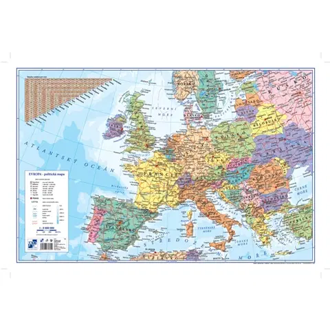 Hračky KARTON PP - Podložka na stôl 60x40 cm, Európa