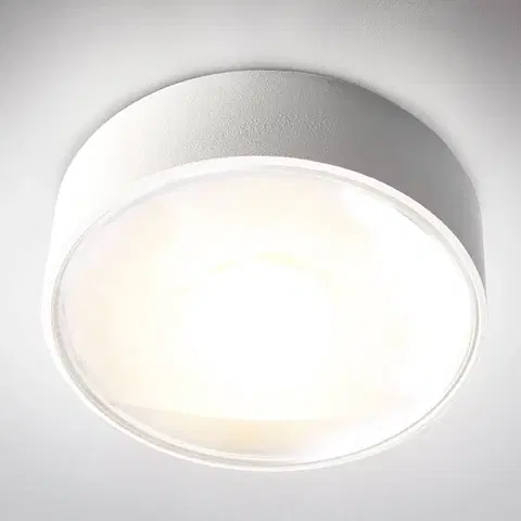 Vonkajšie stropné svietidlá Heitronic Vonkajšie stropné LED svietidlo Girona, biele