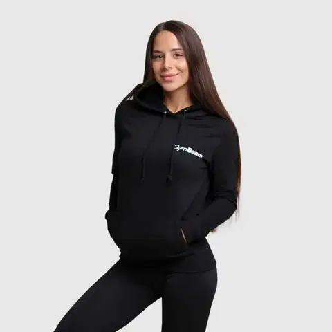 Mikiny GymBeam Dámska mikina PRO Hoodie Black  XSXS