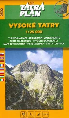 Turistika, skaly TM 2502 Vysoké Tatry 1:25 000 - slov.