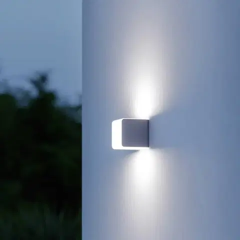 SmartHome vonkajšie svietidlá nástenné STEINEL STEINEL L 830 C LED vonkajšie nástenné svietidlo, antracitová farba