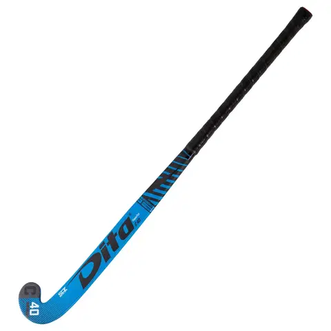 hokej Hokejka pre pokročilých dospelých hráčov 40% karbón mid bow FiberTec C40 modrá