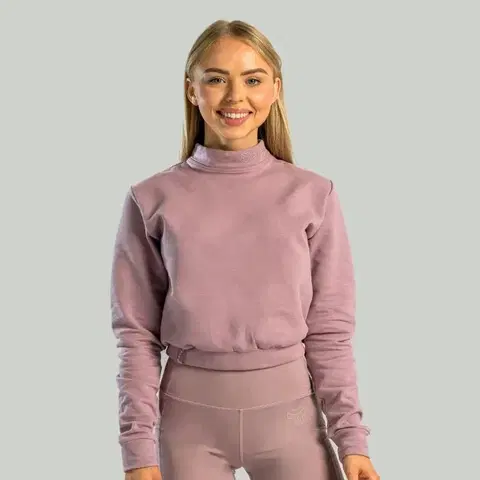 Mikiny STRIX Dámska mikina Essential High-Neck Mauve  LL