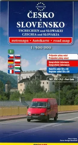 Do auta Česko a Slovensko automapa 1:500 000