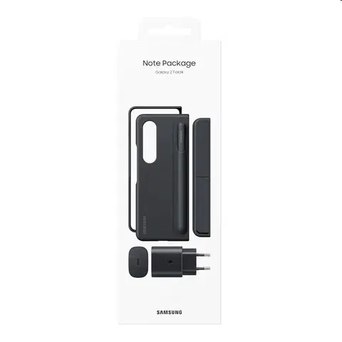 Puzdrá na mobilné telefóny Puzdro so stojanom, S pen a nabíjací adaptér pre Samsung Galaxy Z Fold4, black EF-OF93KKBEGWW