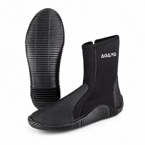 Obuv na otužovanie Neoprénové topánky Agama Stream New 5 mm čierna - 36