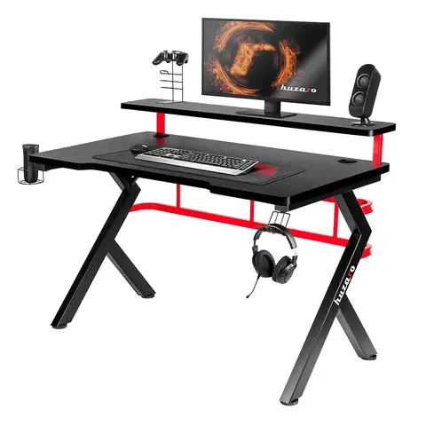 Moderné kancelárske stoly Písací Stôl Pre Hráča  HZ-HERO 5.0 RED
