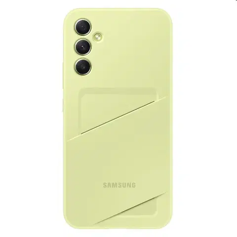 Puzdrá na mobilné telefóny Puzdro Card Slot Cover pre Samsung Galaxy A34 5G, lime EF-OA346TGEGWW