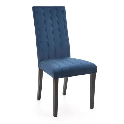 Čalúnené stoličky Stolička Diego 2 drevo/velvet čierna/monolit 77