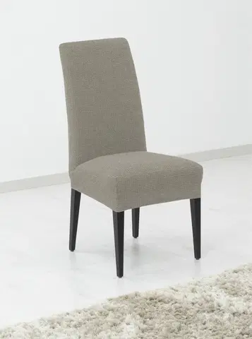 Stoličky Poťah elastický na celú stoličku, komplet 2 ks Denia, svetlosivá