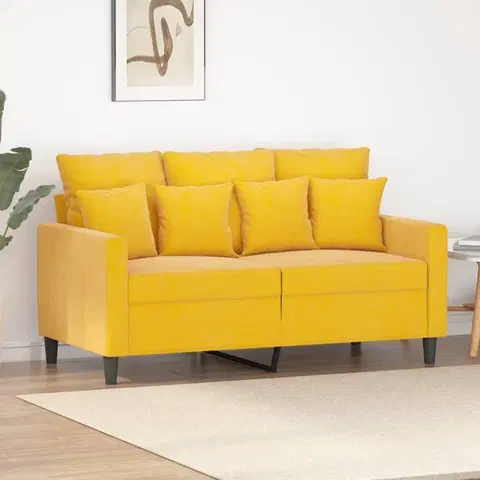 Pohovky a gauče 2miestna pohovka 120 cm Dekorhome Žltá
