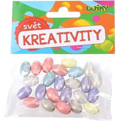 Kreatívne a výtvarné hračky WIKY - Korálky farebné 15g
