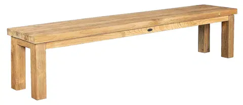 Záhradné lavice DEOKORK Záhradná teaková lavica FLOSS RECYCLE (rôzne dĺžky) 190 cm