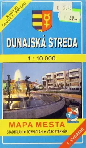 Sprievodcovia, mapy, atlasy MM Dunajská Streda 1:10 000