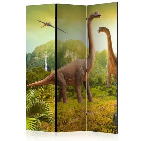 Paravány Paraván Dinosaurs Dekorhome 135x172 cm (3-dielny)