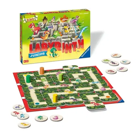 Hračky rodinné spoločenské hry RAVENSBURGER - Labyrinth junior dinosaury