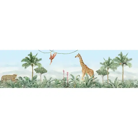 Tapety Samolepiaca bordúra Jungle, 500 x 9,7 cm