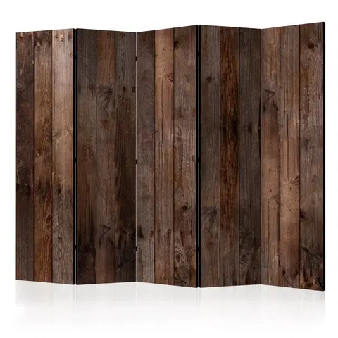 Paravány Paraván Wooden Hut Dekorhome 225x172 cm (5-dielny)