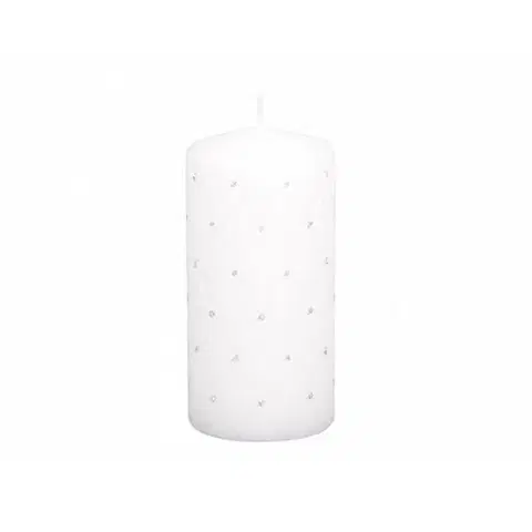 Dekoratívne sviečky Dekoratívna sviečka Florencia biela, 14 cm