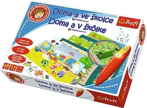 Hračky spoločenské hry pre deti TREFL - Edukačná hra Malý objaviteľ Doma a v škôlke