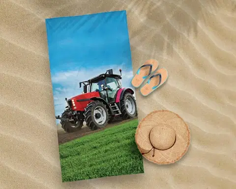 Uteráky Plážová osuška, Červený traktor