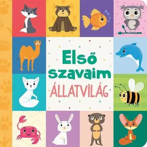 Leporelá, krabičky, puzzle knihy Első szavaim - Állatvilág