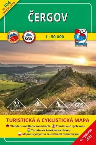 Turistika, skaly Čergov - TM 104 - 1: 50 000, 6. vydanie