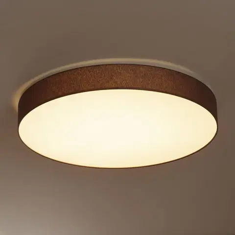 Stropné svietidlá Hufnagel LED stropná lampa Luno s chintzovým tienidlom