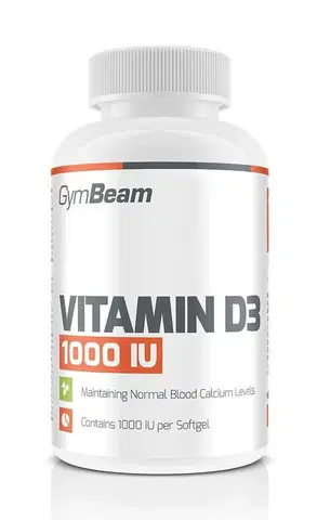 Vitamín D Vitamin D3 1 000 IU - GymBeam 60 kaps.