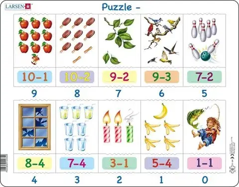 LARSEN puzzle Larsen Puzzle MemoPuzzle: Odčítanie Larsen AR19-ZZ