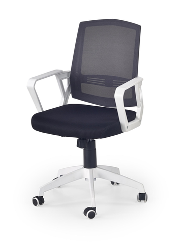 Kancelárske stoličky HALMAR Ascot kancelárska stolička s podrúčkami čierna / biela