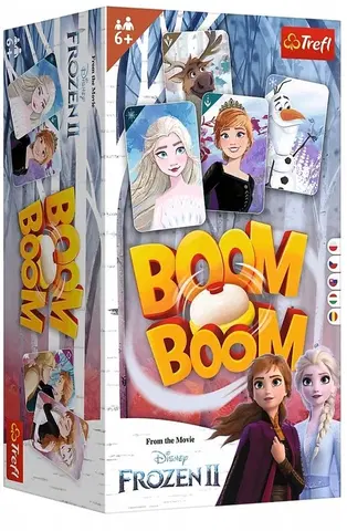 Hračky rodinné spoločenské hry TREFL - Boom Boom Frozen 2