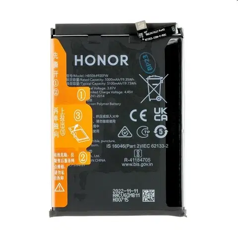 Batérie pre mobilné telefóny - originálne Originálna batéria pre Honor Magic 5 Lite (5100mAh) HB506492EFW