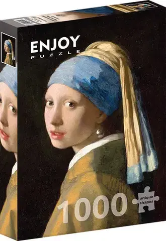 1000 dielikov Enjoy Puzzle Johannes Vermeer: Girl with a Pearl Earring 1000 Enjoy