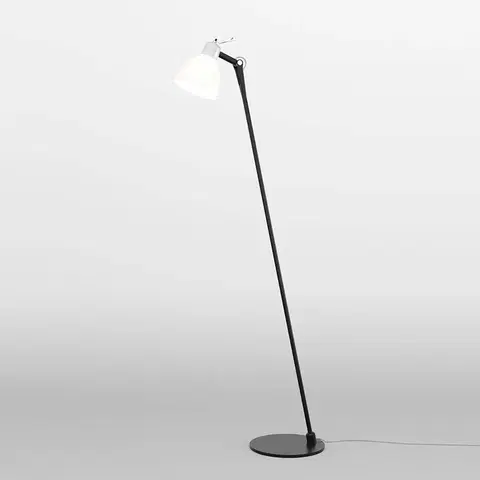 Stojacie lampy Rotaliana Rotaliana Luxy F0 Glam stojaca lampa, čierna/biela