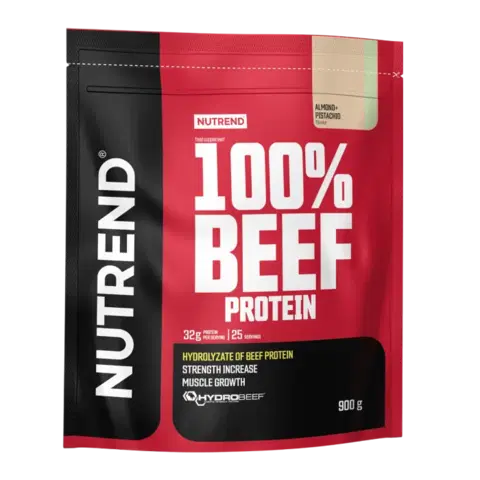 Hovädzie beef proteíny Nutrend 100% Beef Protein 900 g čokoláda lieskový oriešok