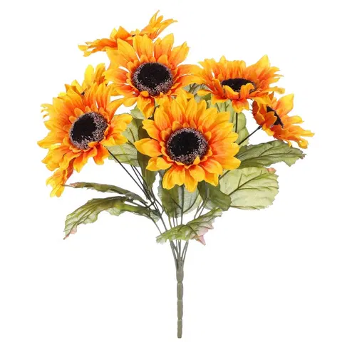 Kvety Slnečnica v pugete, 8 kvetov, 40 x 43 cm