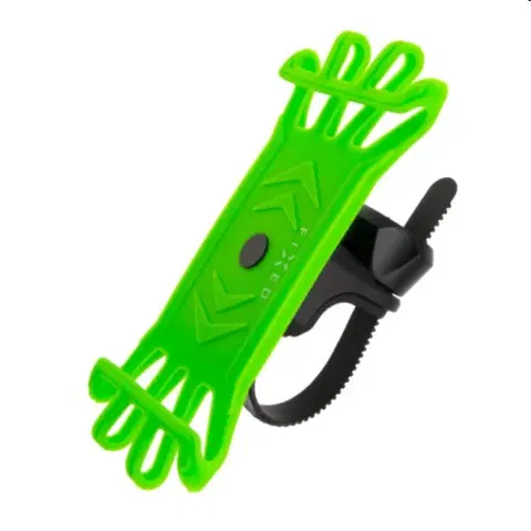 Držiaky na mobil FIXED Bikee Silikónový držiak mobilného telefónu na bicykel, zelený FIXBI-LI