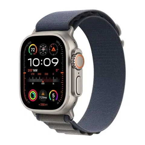 Inteligentné hodinky Apple Watch Ultra 2 GPS + Cellular, 49mm Titanium Case with Blue Alpine Loop - Small