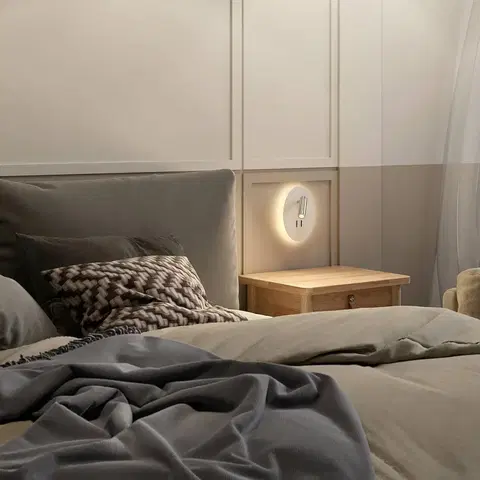 Nástenné svietidlá Lucande Lucande Kimo nástenné LED svietidlo oválne biela