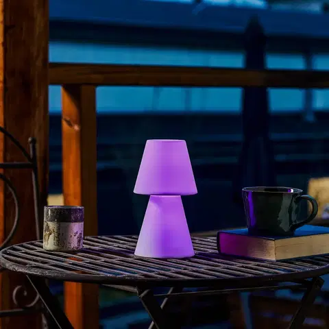 Vonkajšie dekoratívne svietidlá Newgarden Stolná lampa Newgarden Lola 20 LED s dobíjacou batériou